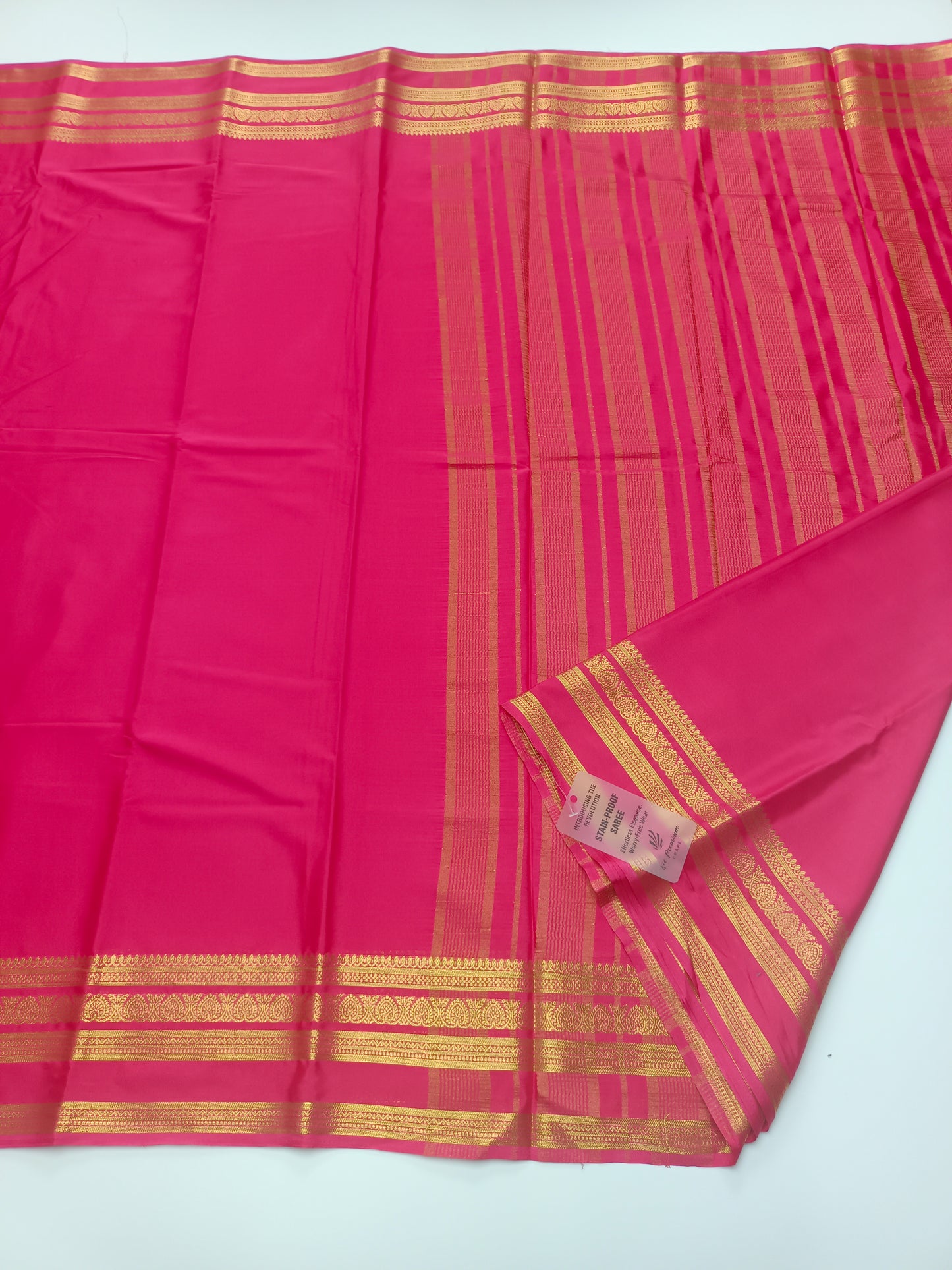SEMI CREPE SILK SAREE (STAIN PROOF )