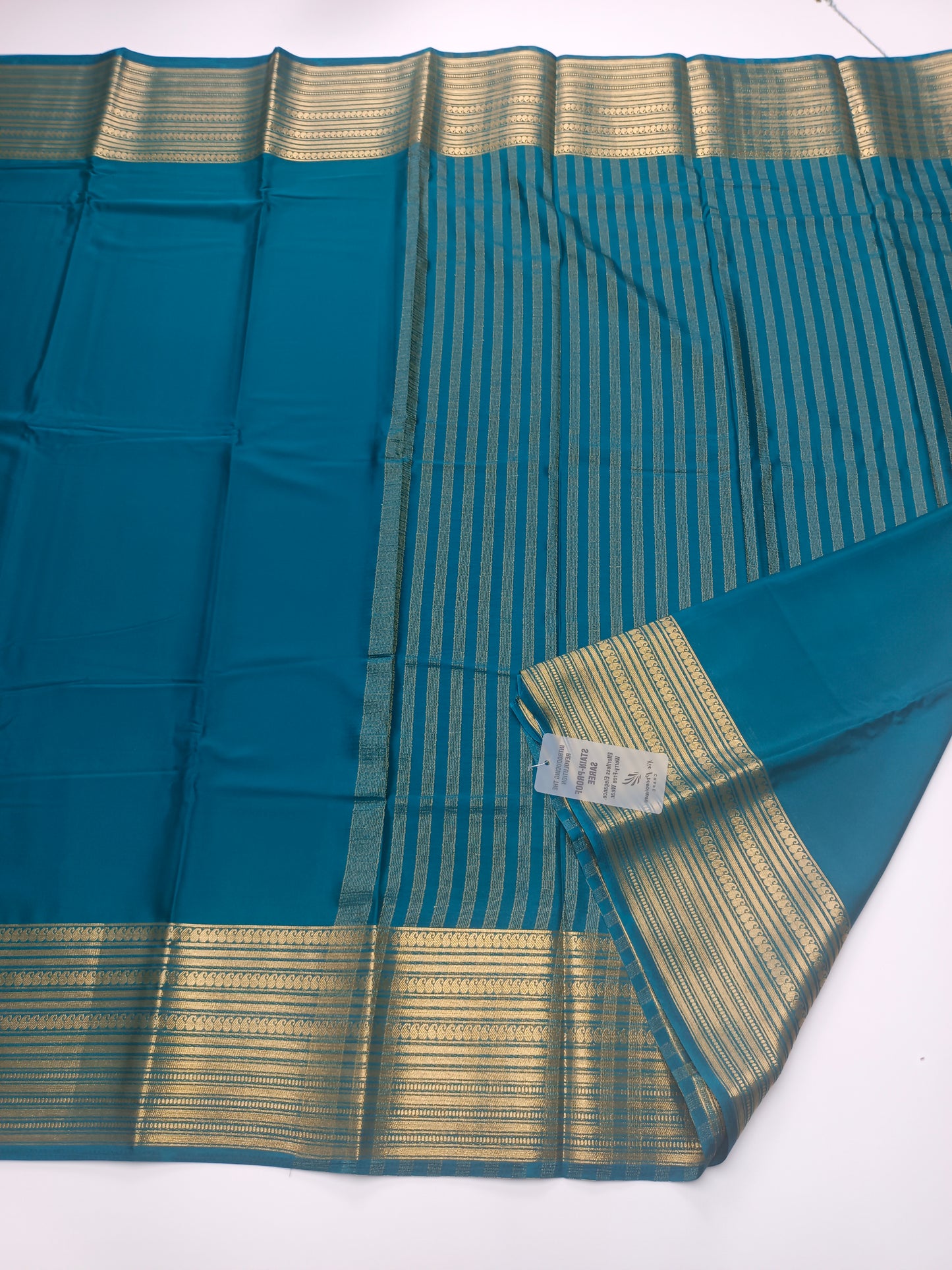 SEMI CREPE SILK SAREE (STAIN PROOF )