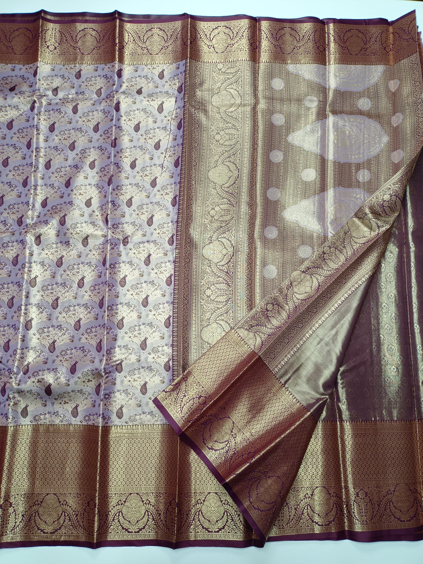 FANCY TISSUE BROCADE SAREE