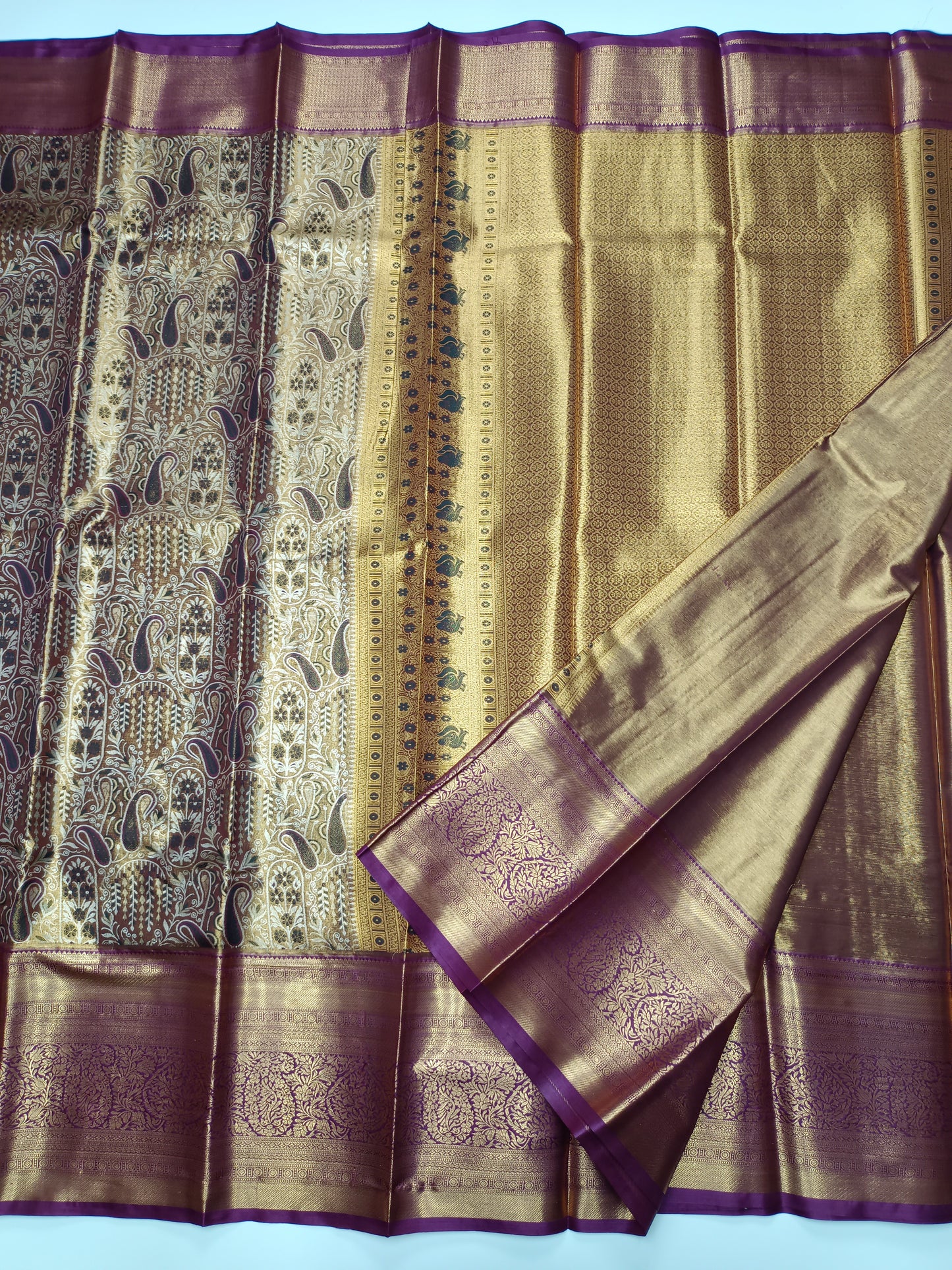 FANCY TISSUE BROCADE SAREE