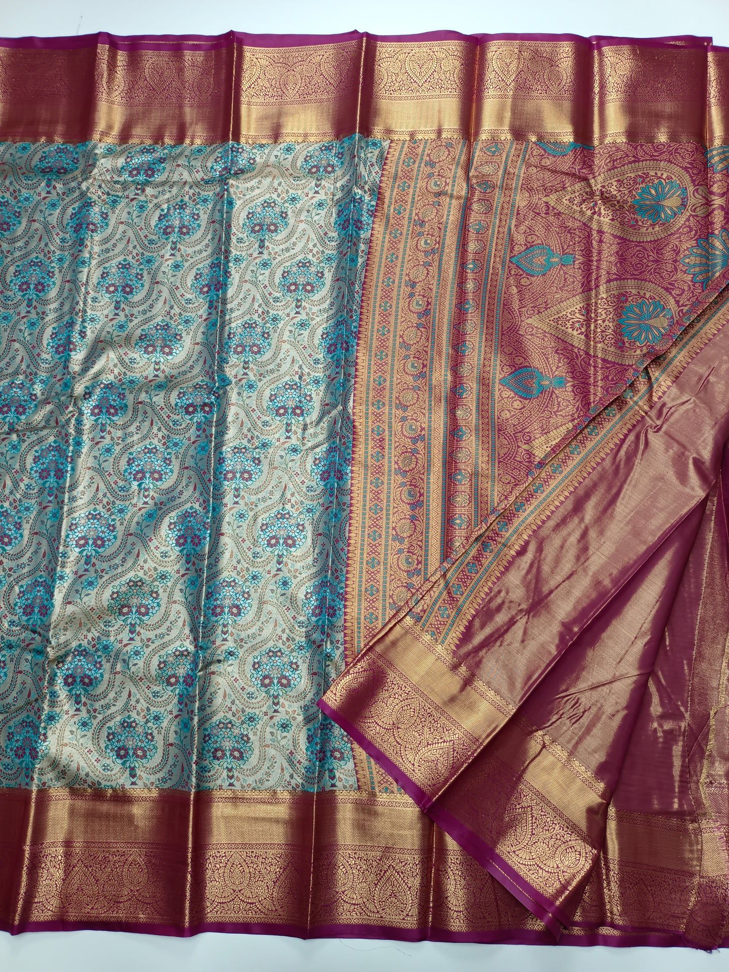 FANCY TISSUE BROCADE SAREE