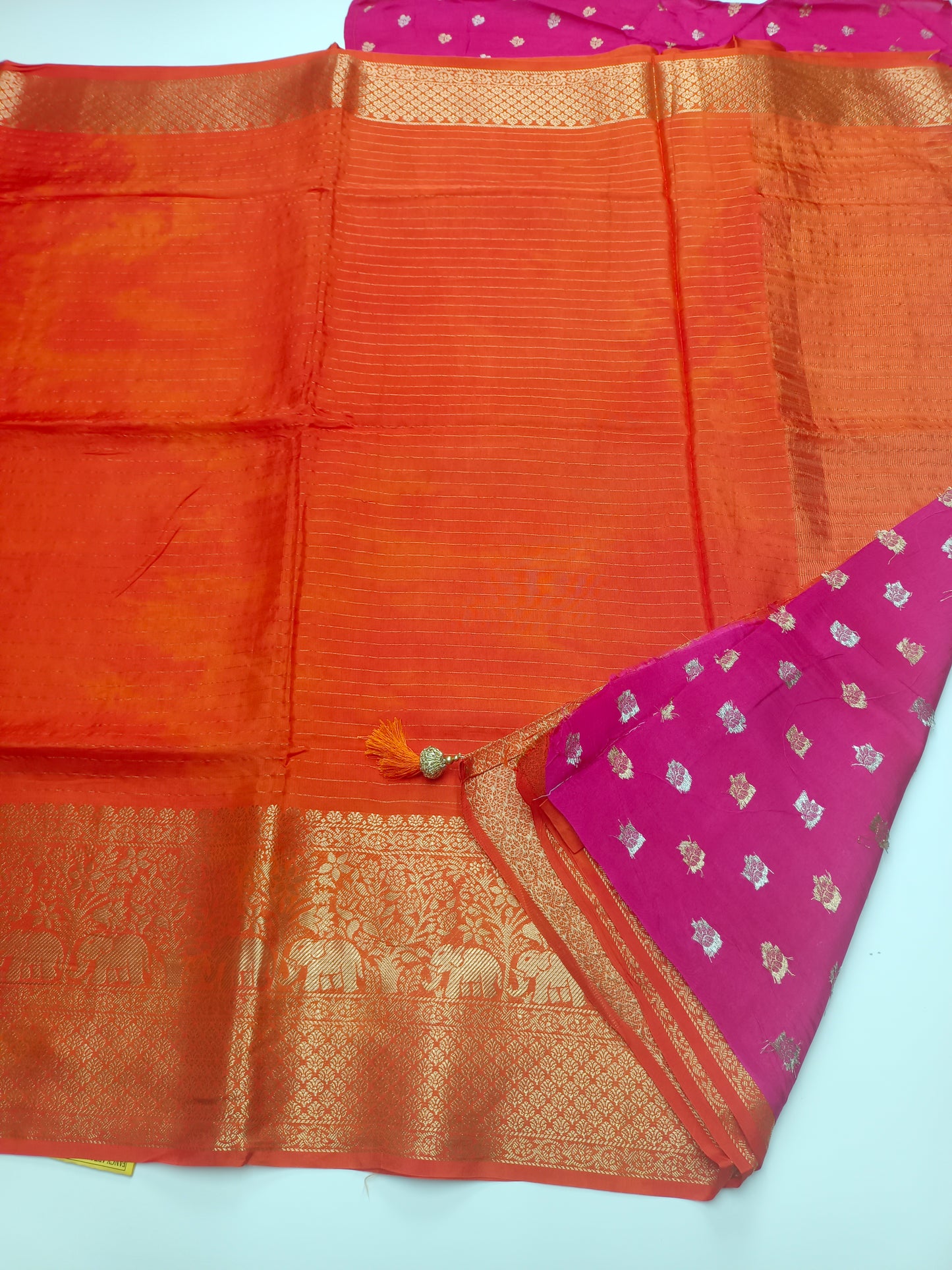 FANCY SEMI DOLA SILK SAREE(SPECIAL 30% DISCOUNT)