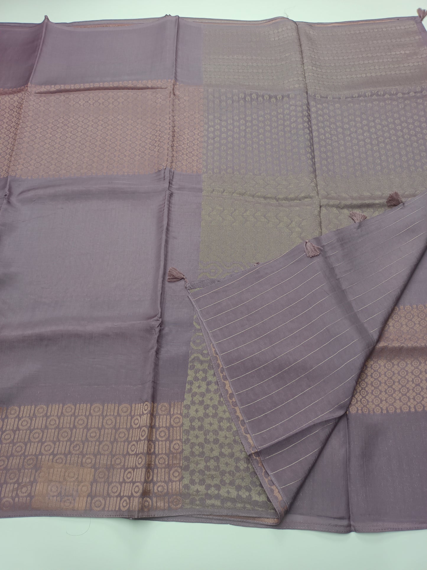 FANCY SEMI DOLA SILK SAREE(SPECIAL 30% DISCOUNT)