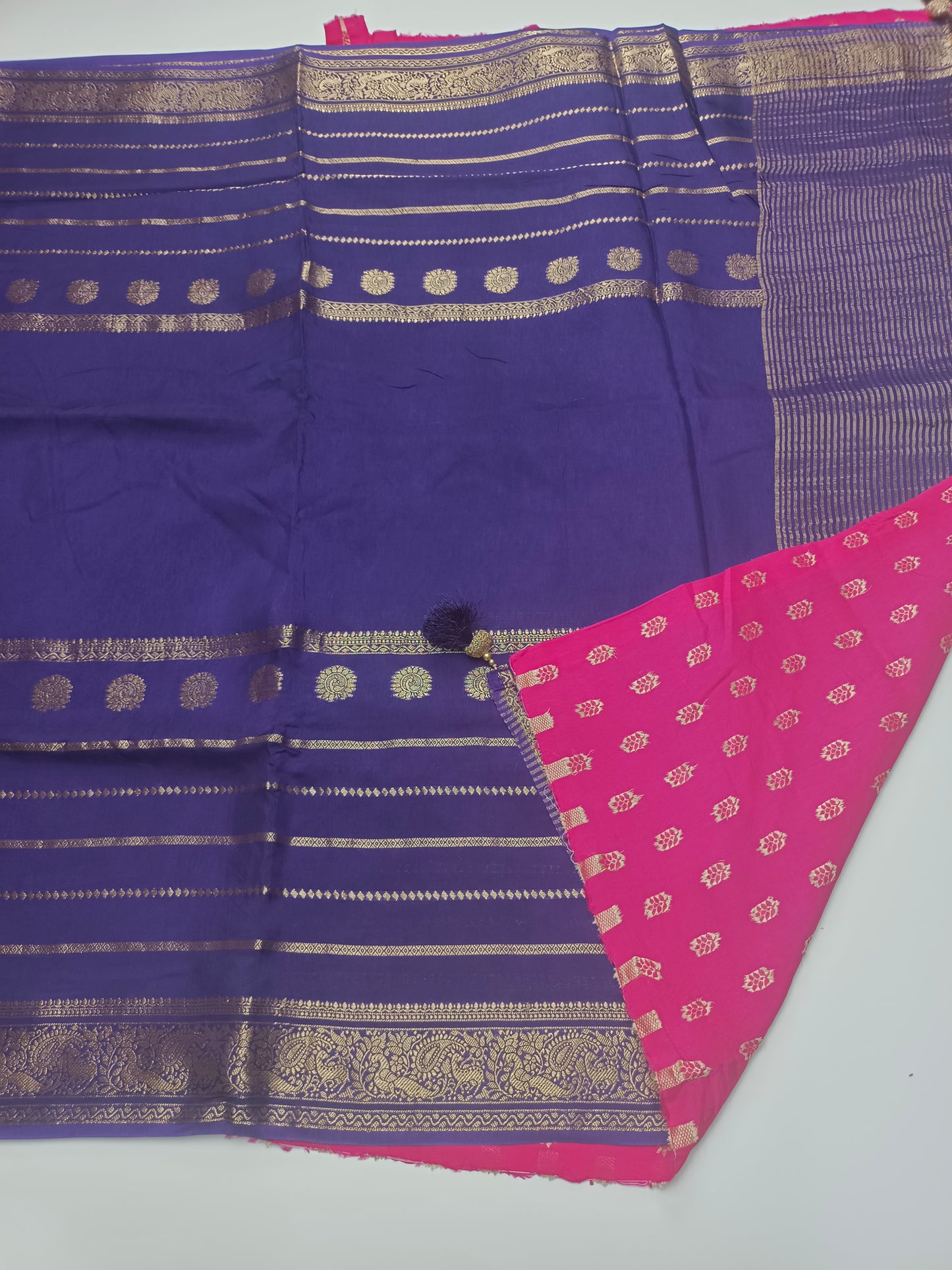 FANCY SEMI DOLA SILK SAREE(SPECIAL 30% DISCOUNT)