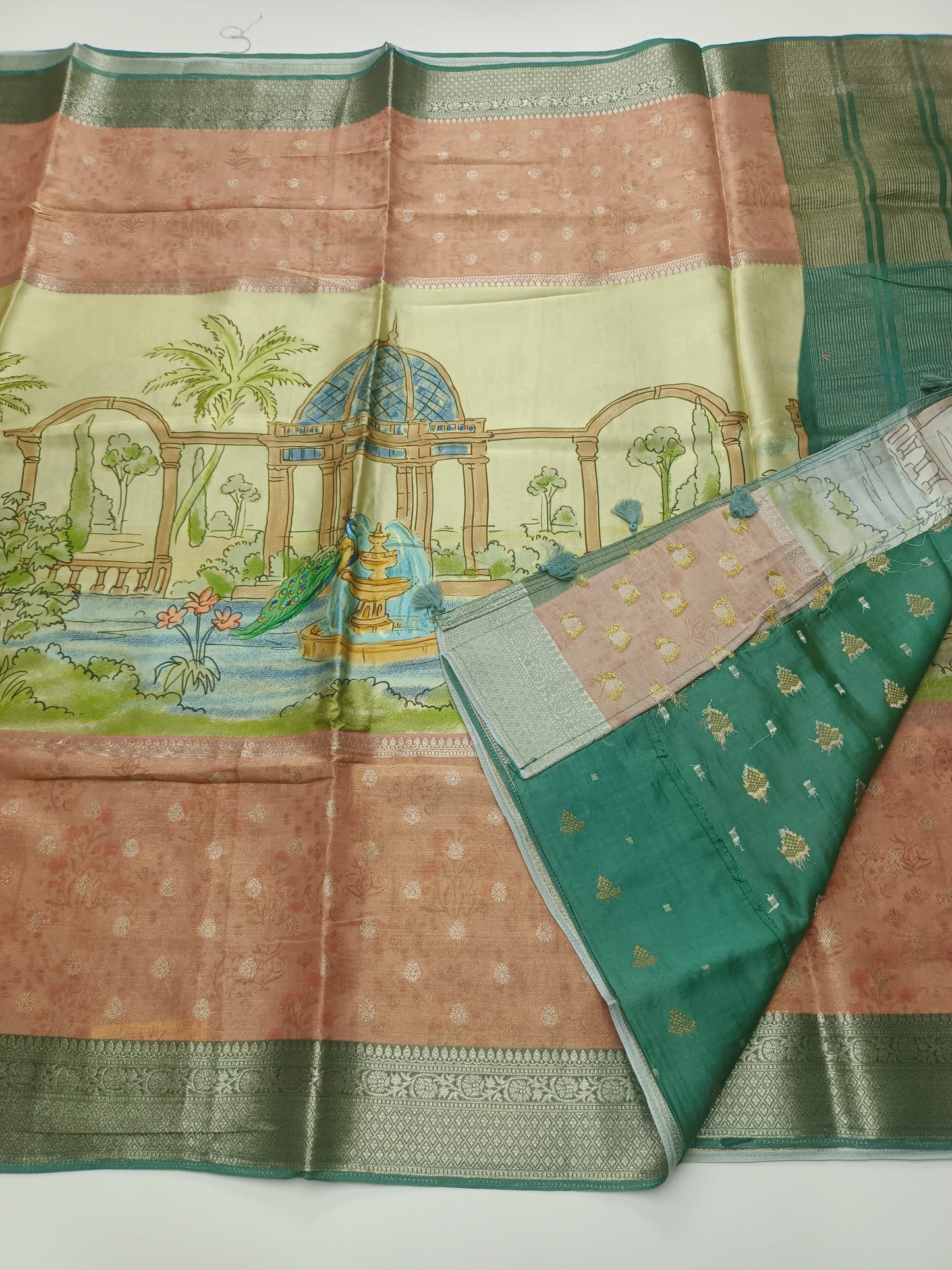 FANCY SEMI DOLA SILK SAREE (SPECIAL 30% DISCOUNT)