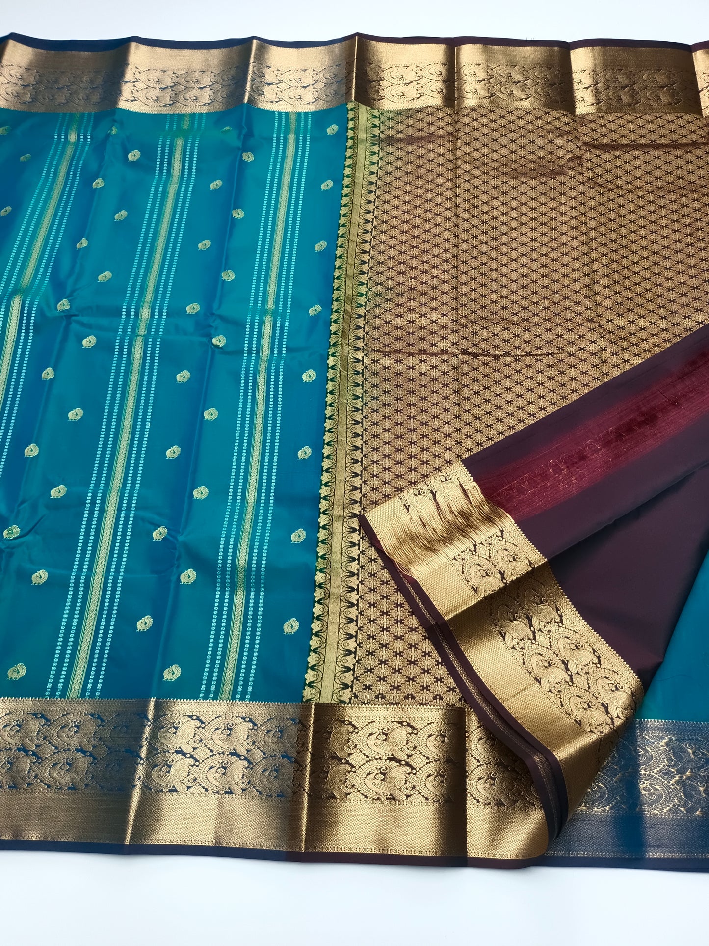 KANCHIPURAM SEMI SILK SAREE