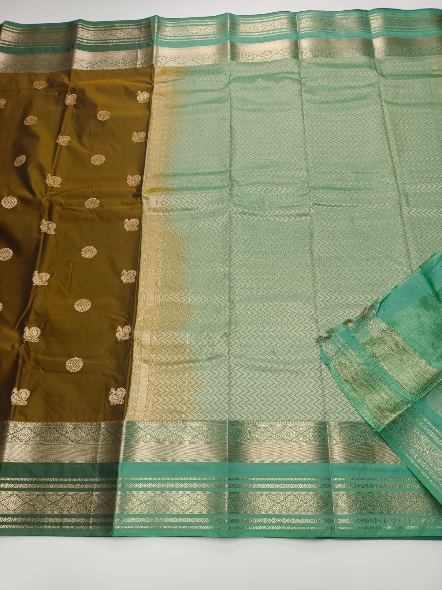 KANCHIPURAM SEMI SILK SAREE