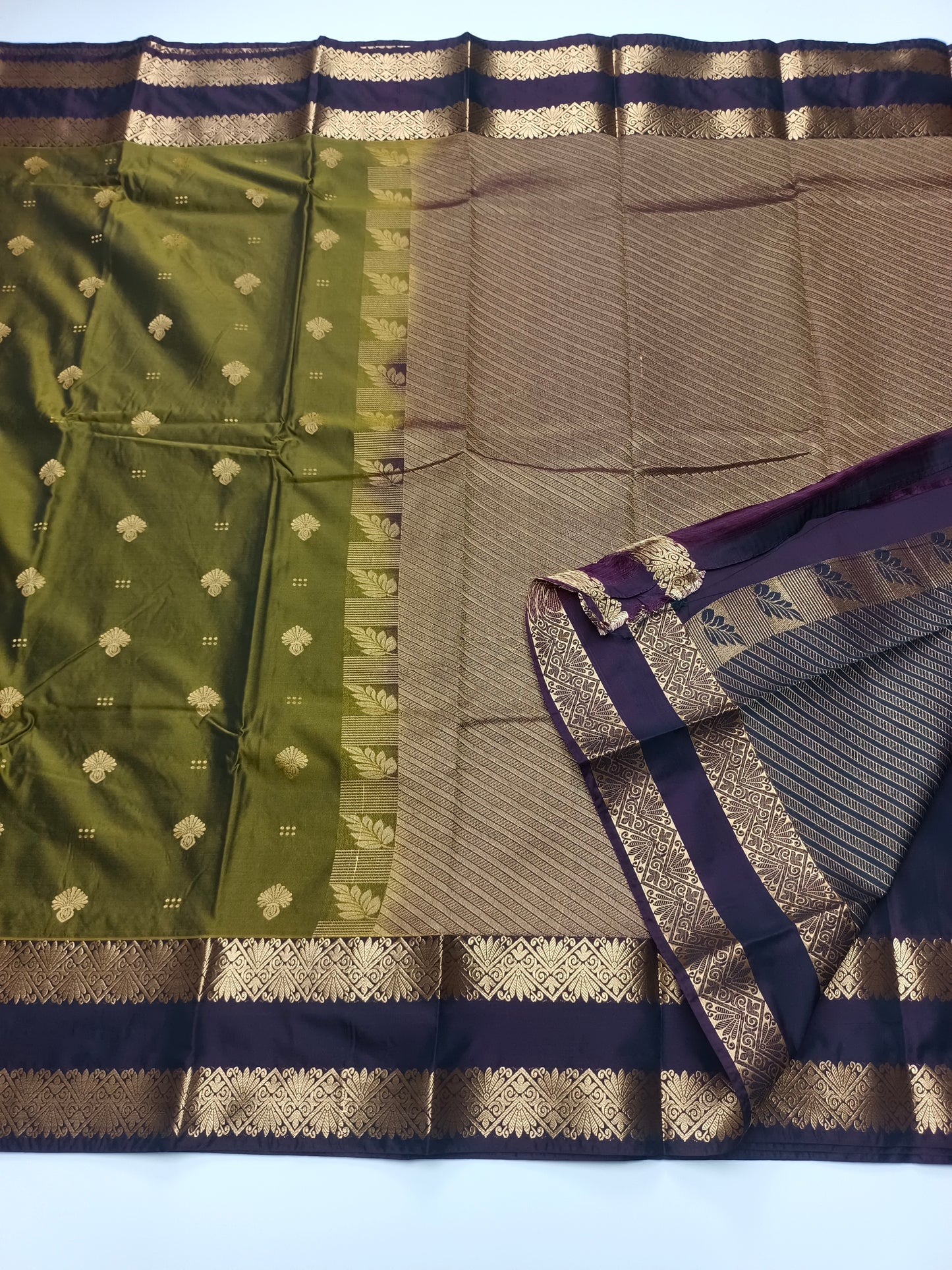KANCHIPURAM SEMI SILK SAREE