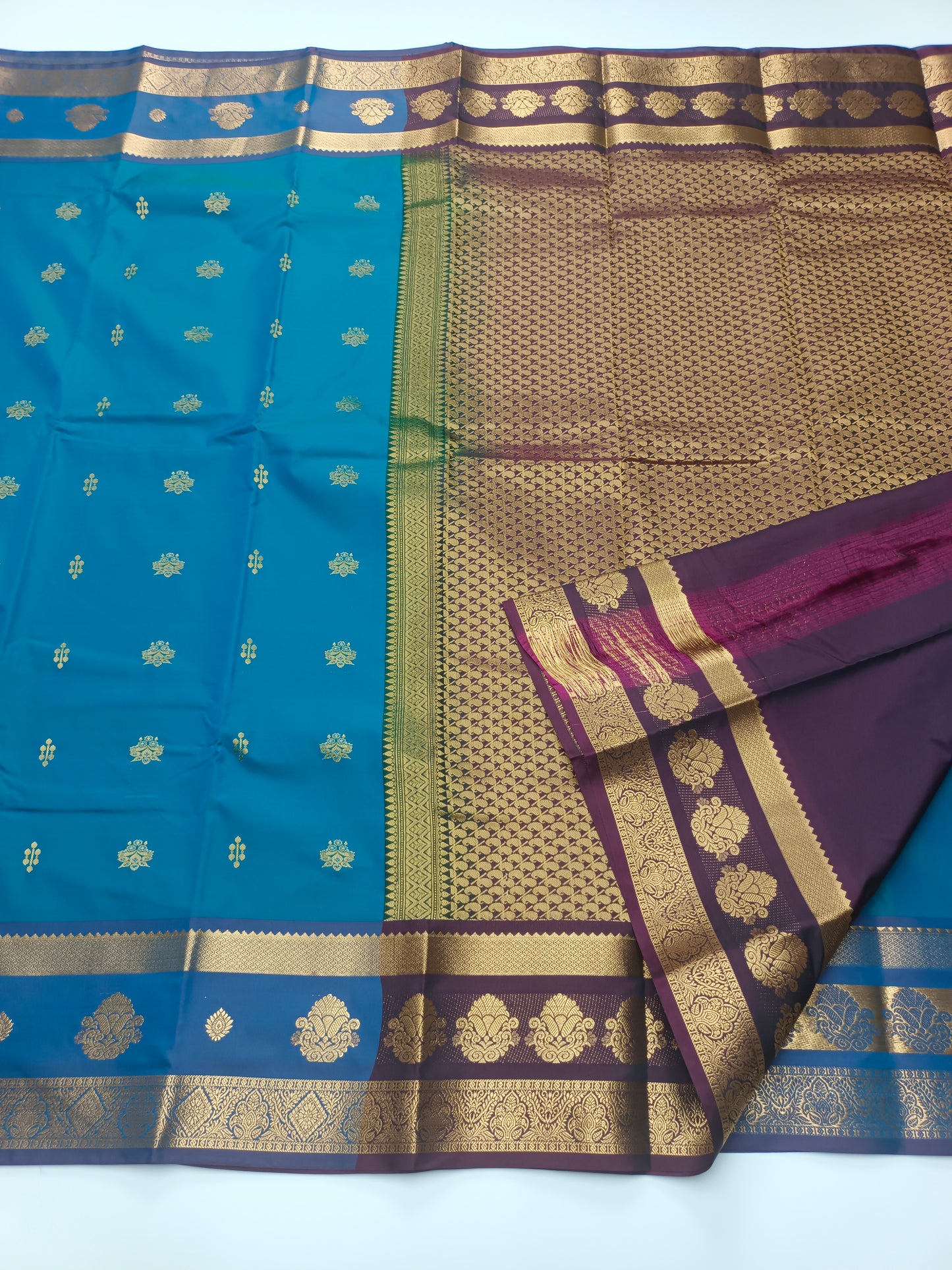 KANCHIPURAM SEMI SILK SAREE