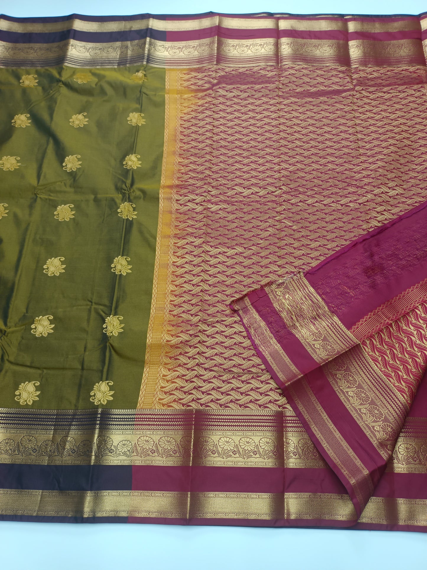 KANCHIPURAM SEMI SILK SAREE
