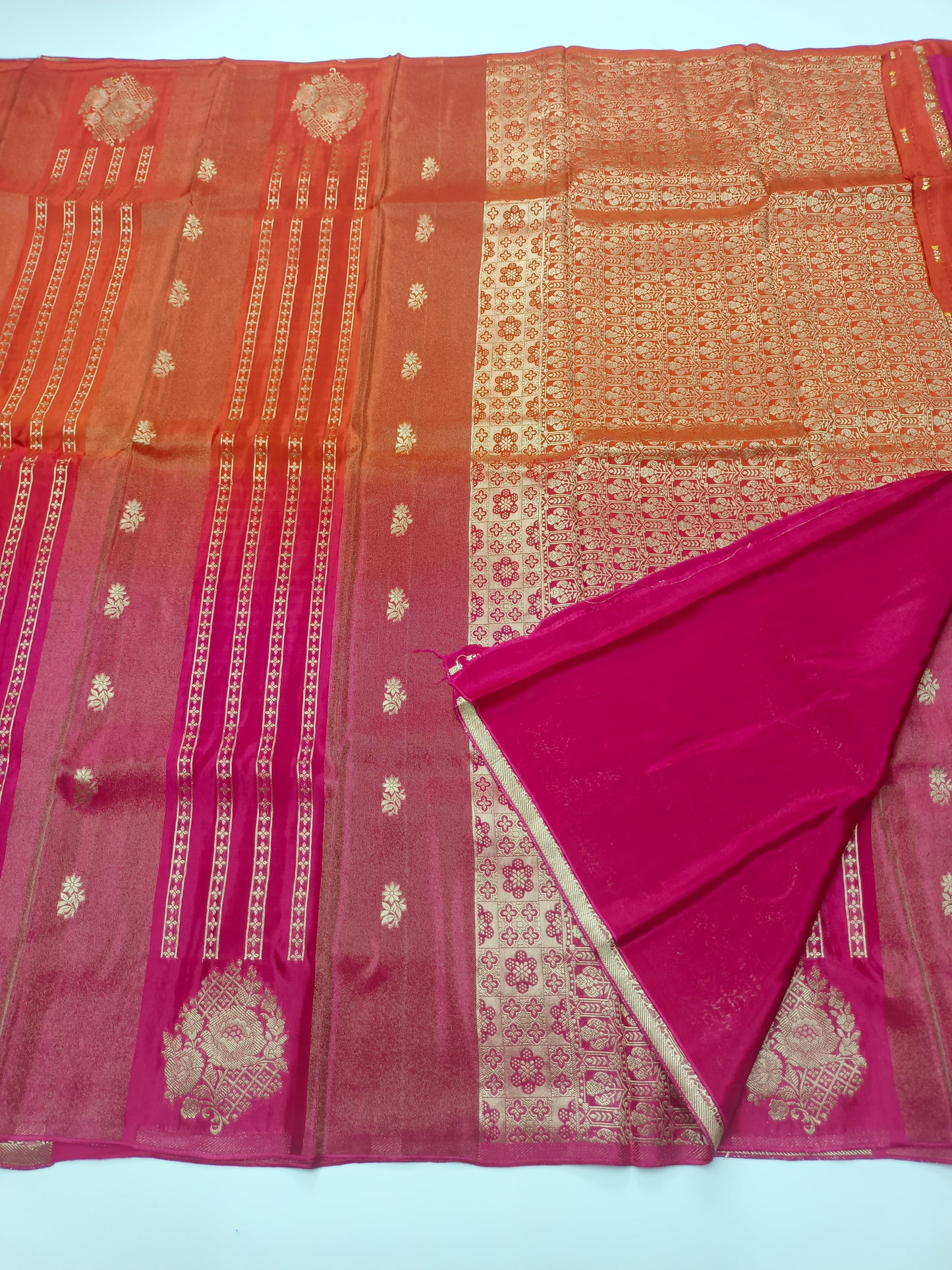 2D FANCY ORGANZA CREPE SILK SAREE