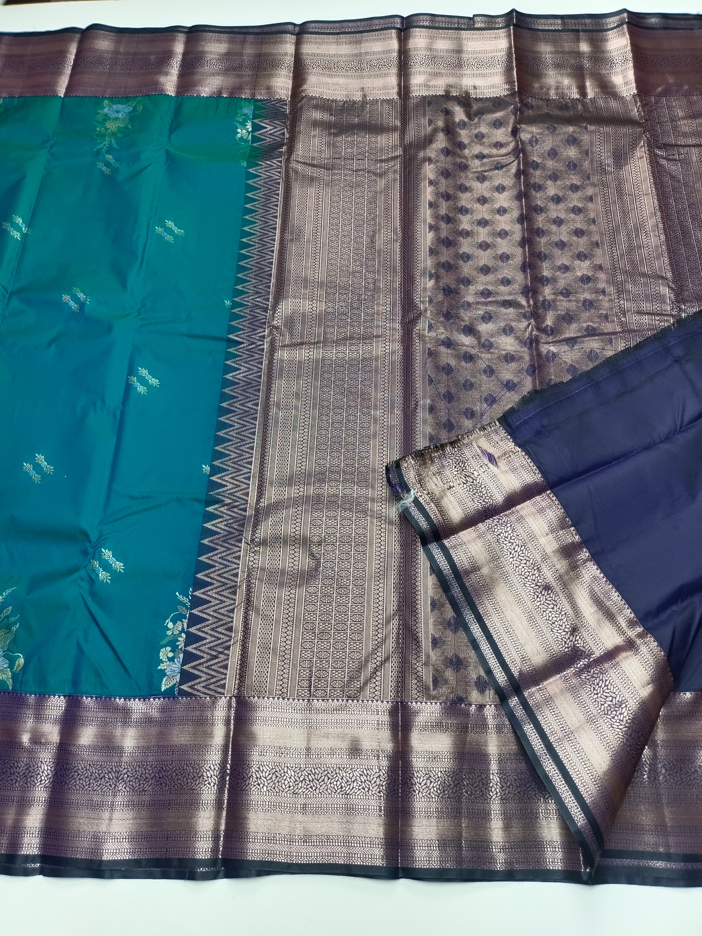 KANCHIPURAM SEMI SILK SAREE