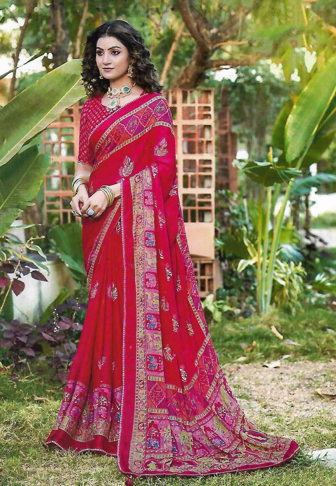 FANCY SYNTHETIC SAREE