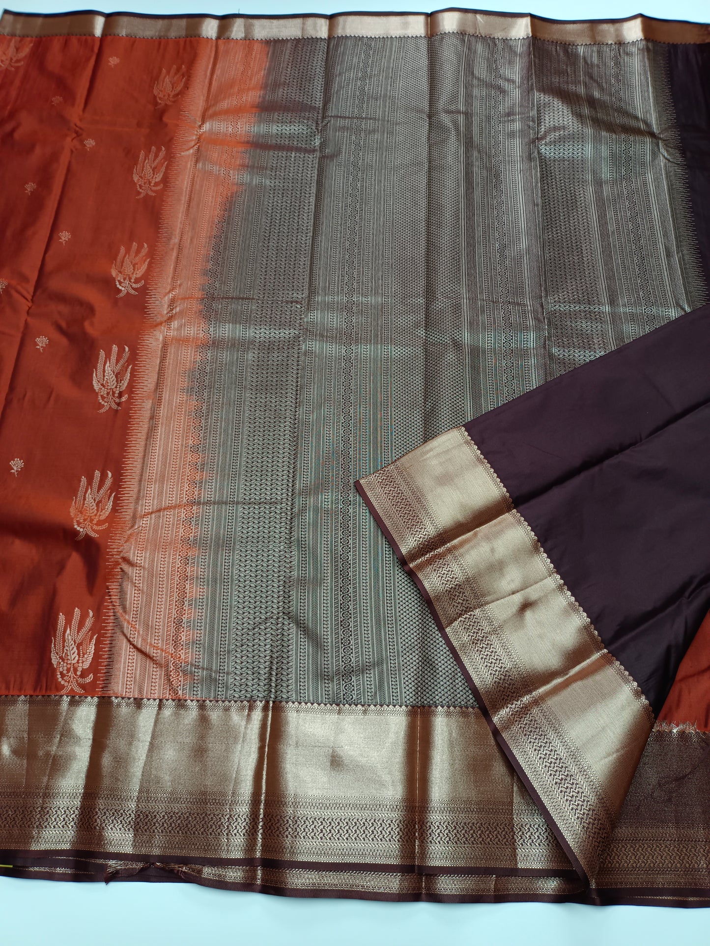 KANCHIPURAM SEMI SILK SAREE