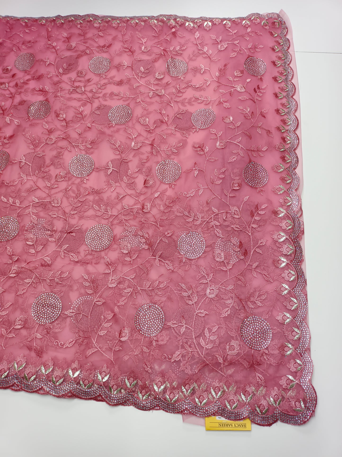 FANCY NETED WORK SAREE