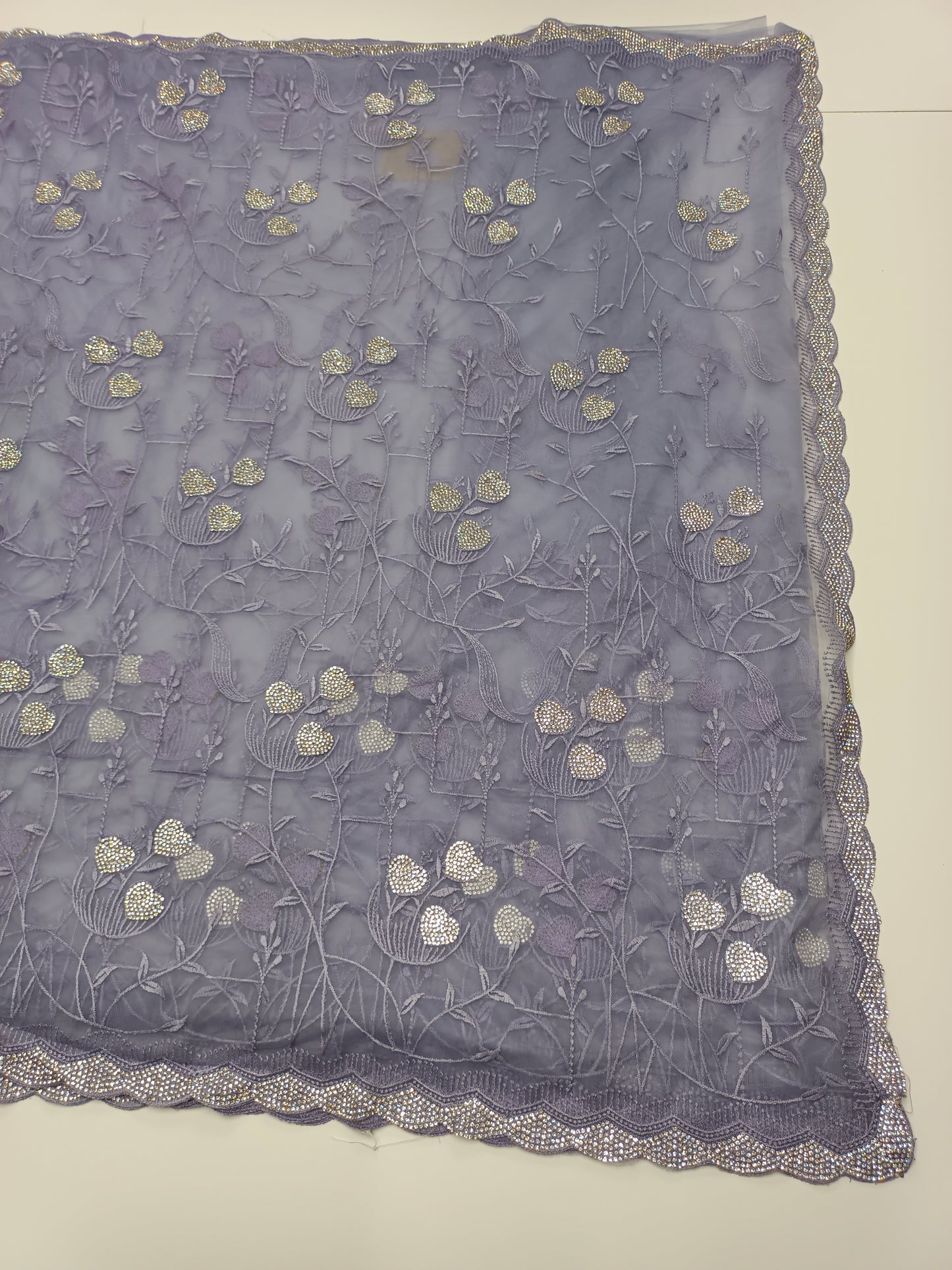 FANCY NETED WORK SAREE