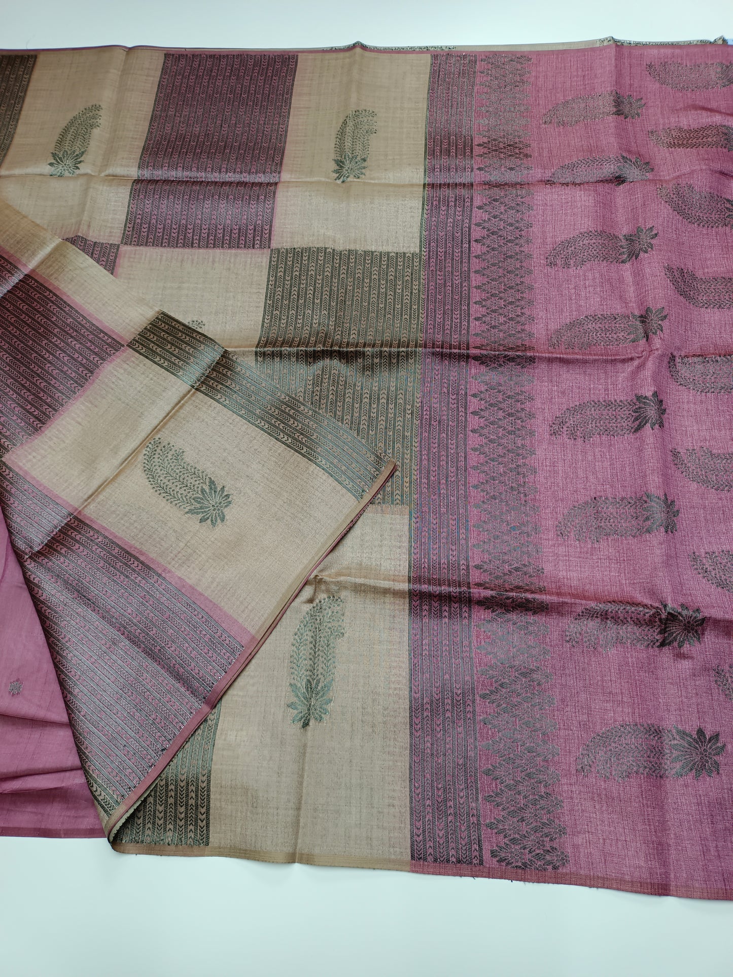 FANCY TUSSER SILK SAREE