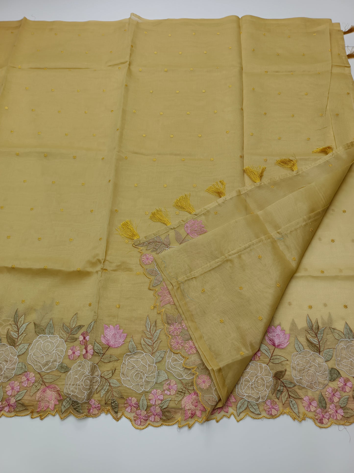 FANCY SUPERNET SAREE