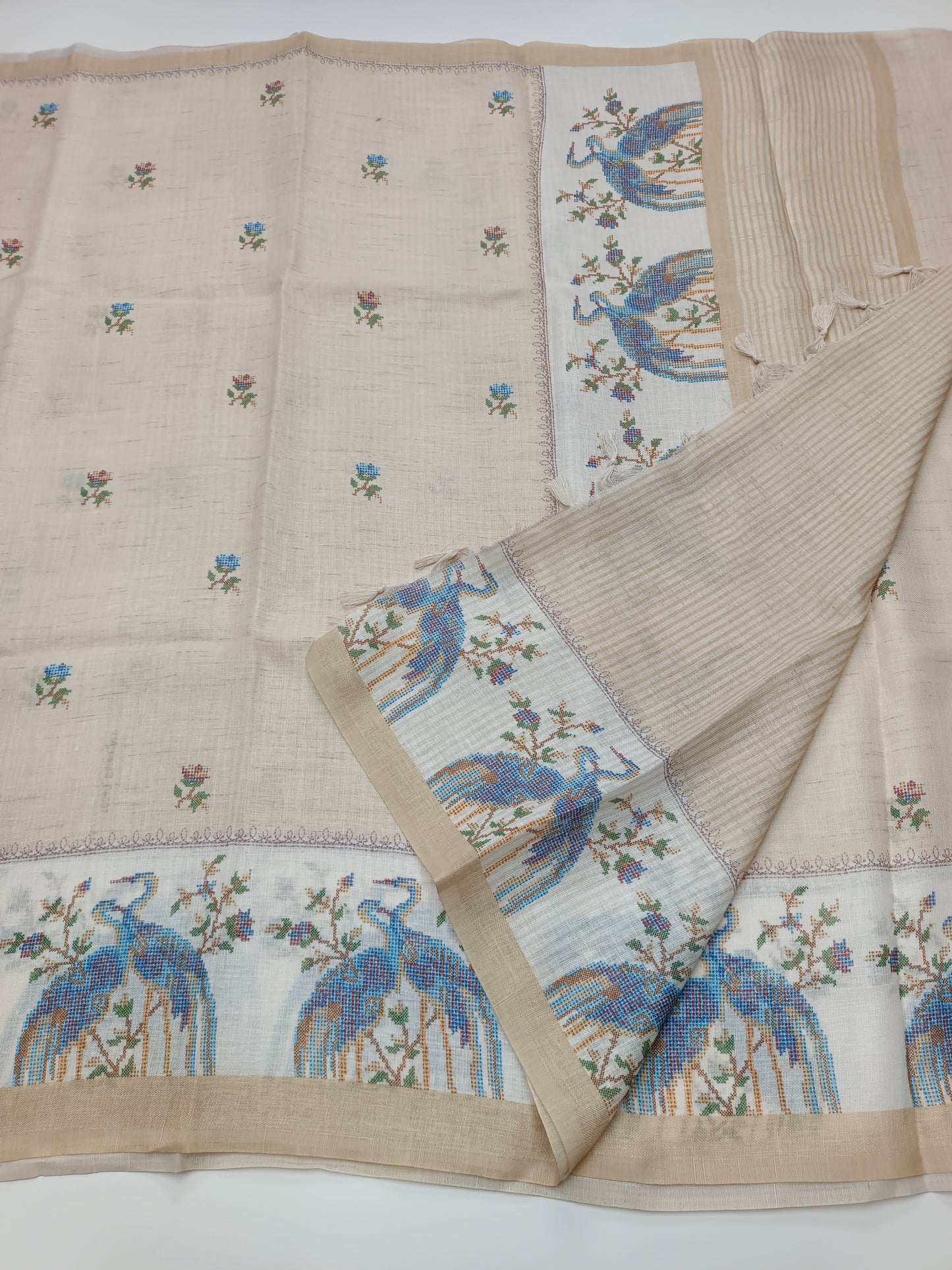 FANCY LENIN SAREE