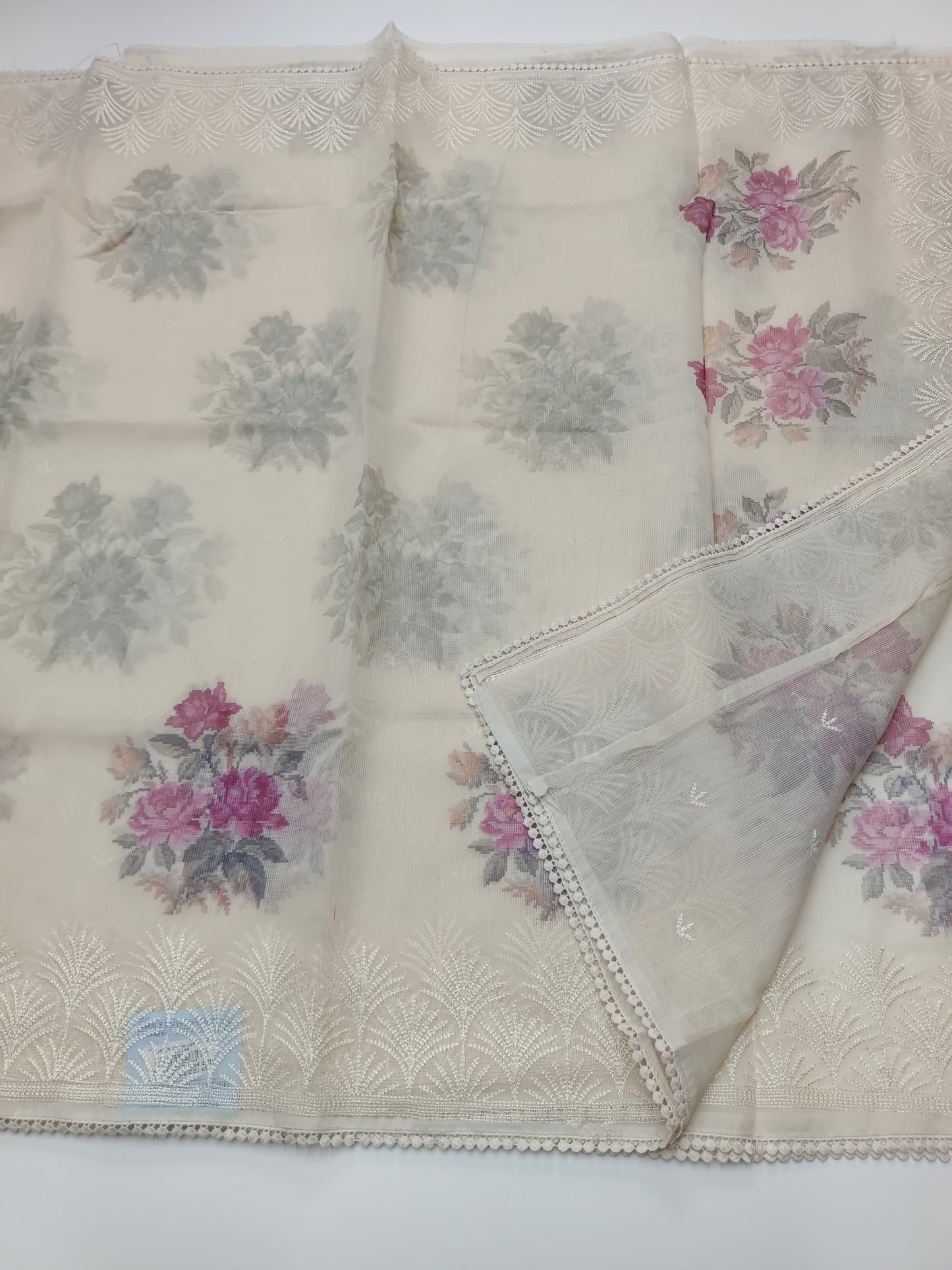 FANCY SUPERNET SAREE