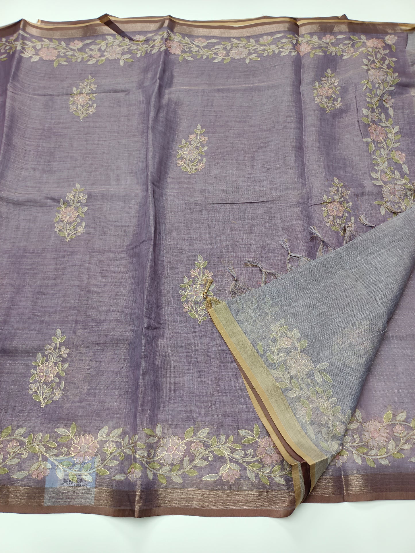 FANCY SUPERNET SAREE