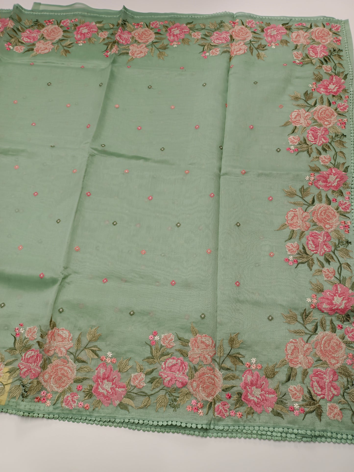 FANCY SUPERNET SAREE