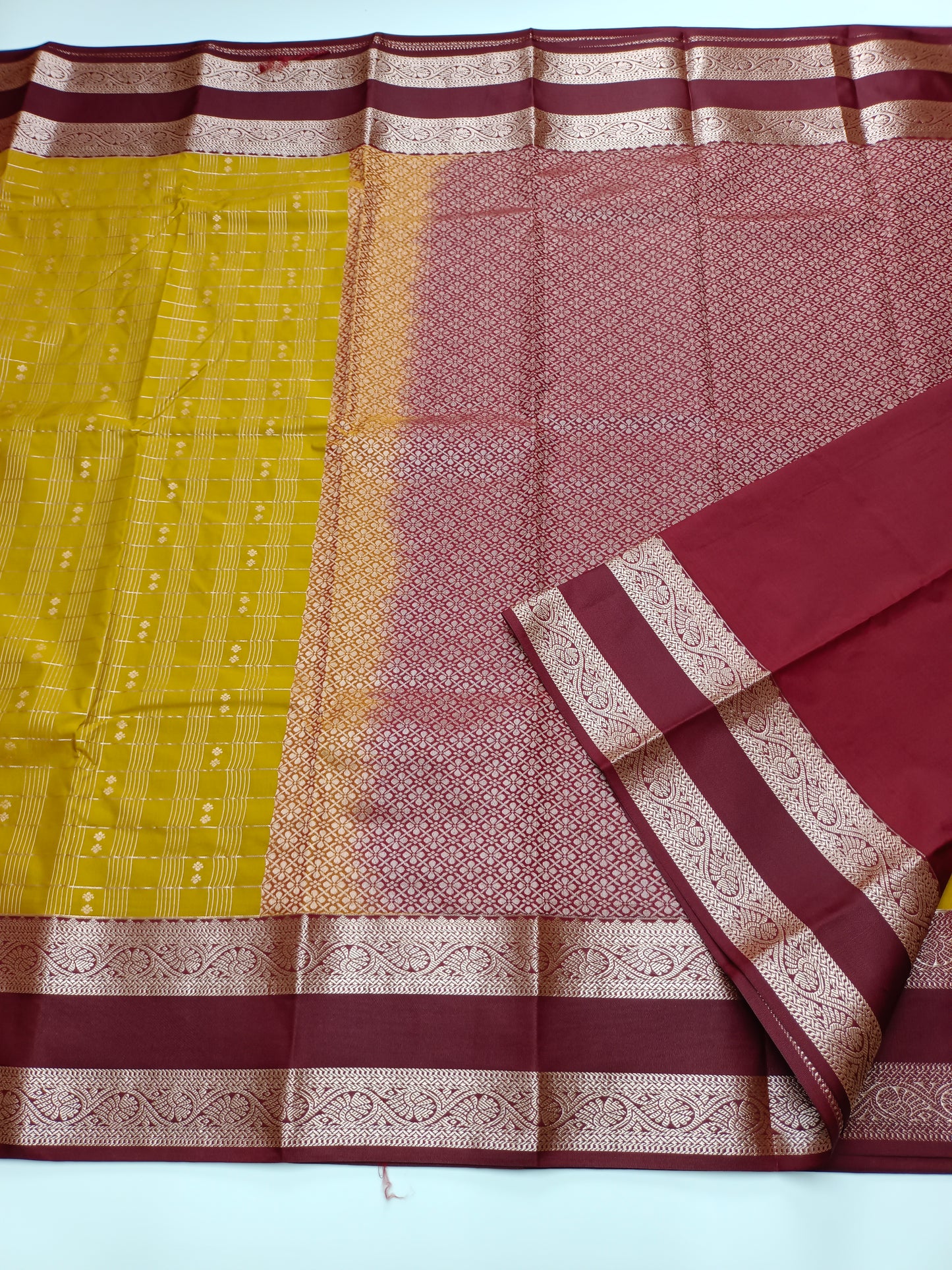 KANCHIPURAM SEMI SILK SAREE