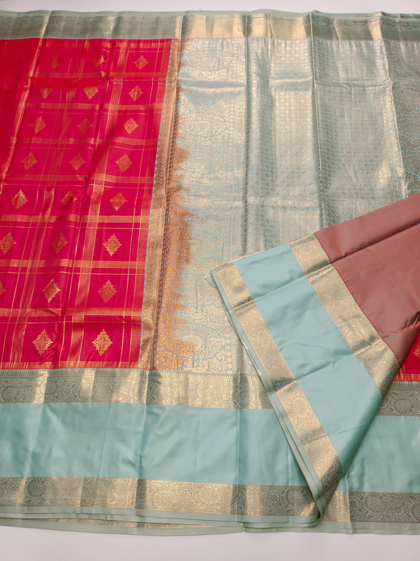 KANCHIPURAM SEMI SILK SAREE