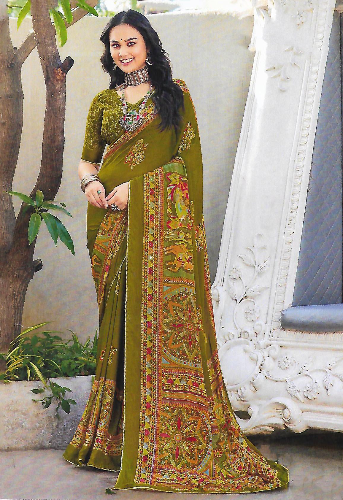 FANCY SYNTHETIC SAREE