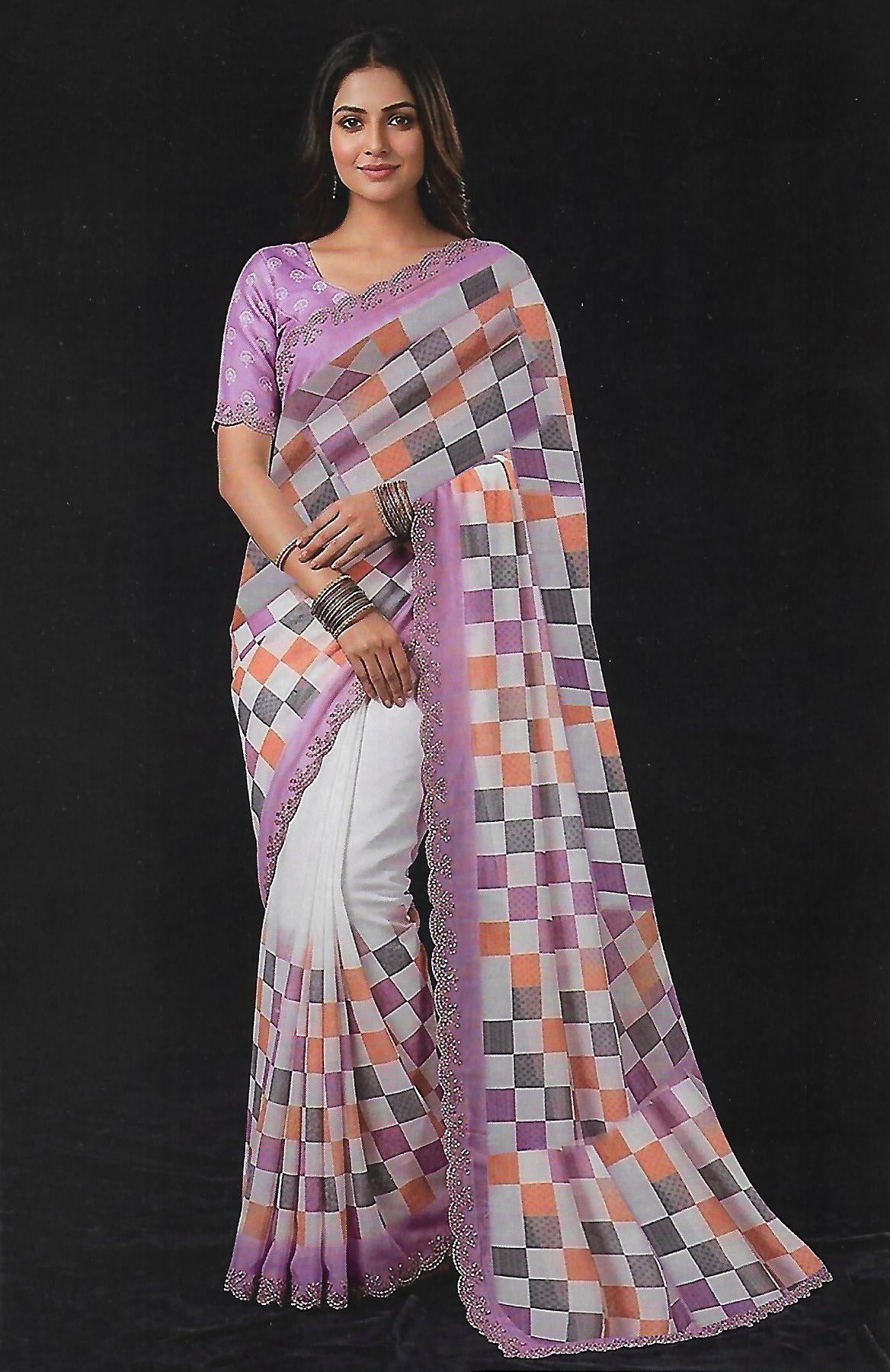 FANCY ORGANZA SAREE