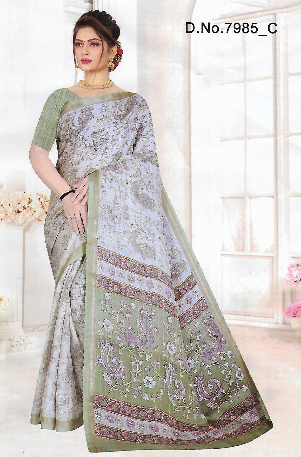 FANCY LENIN SAREE