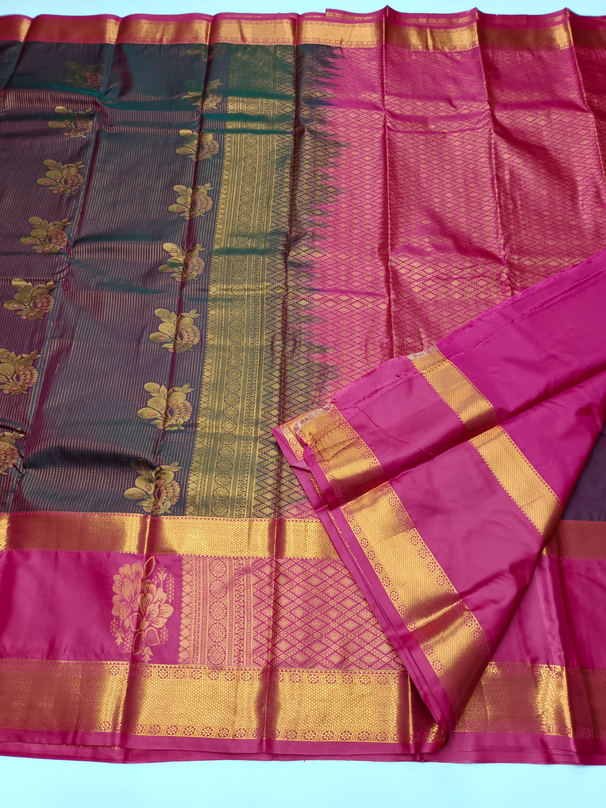KANCHIPURAM SEMI SILK SAREE