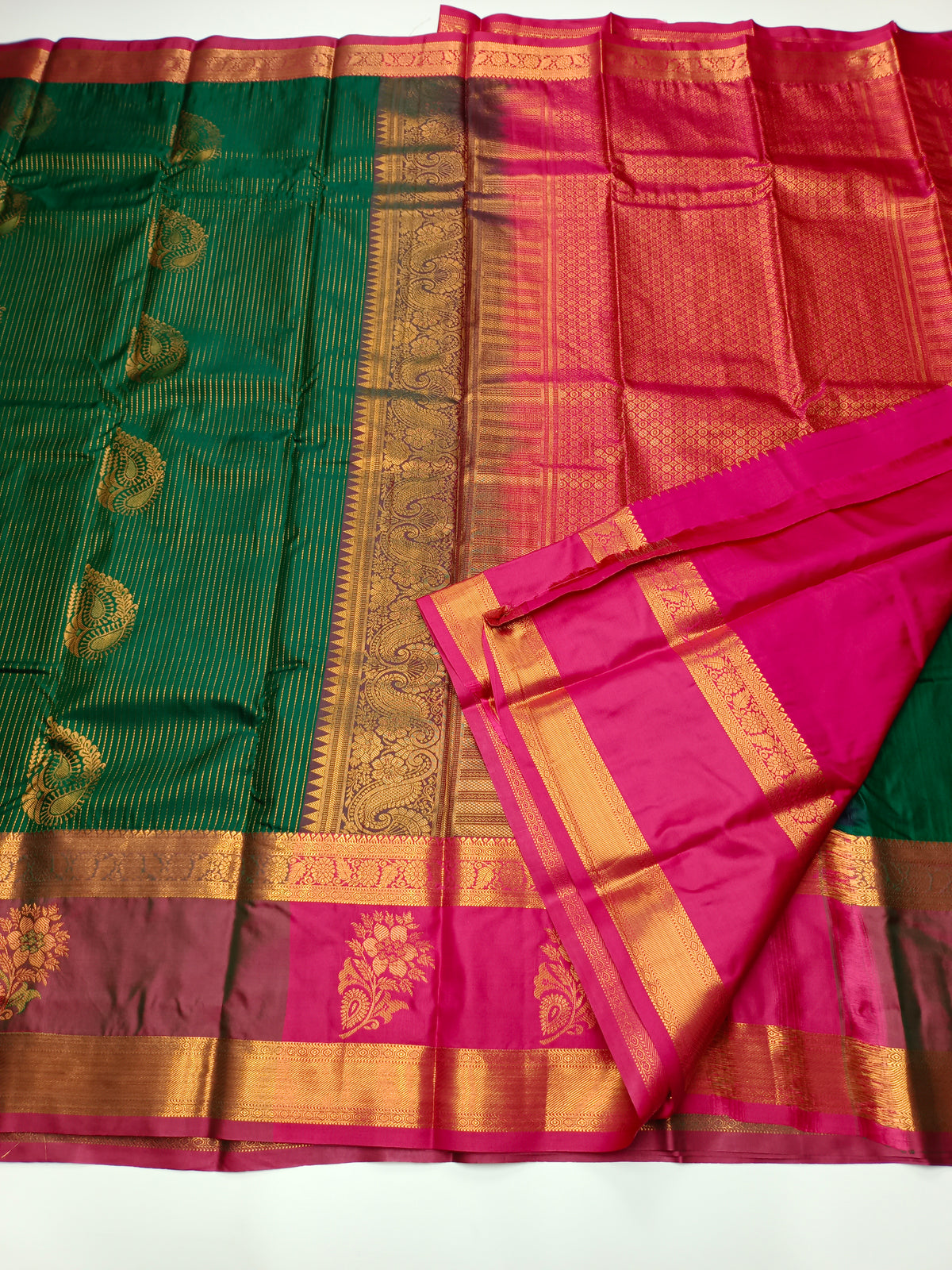 KANCHIPURAM SEMI SILK SAREE
