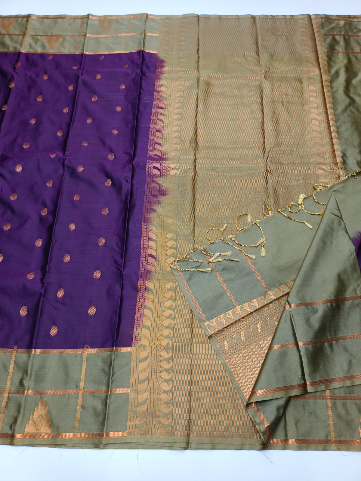 KANCHIPURAM SEMI SILK SAREE