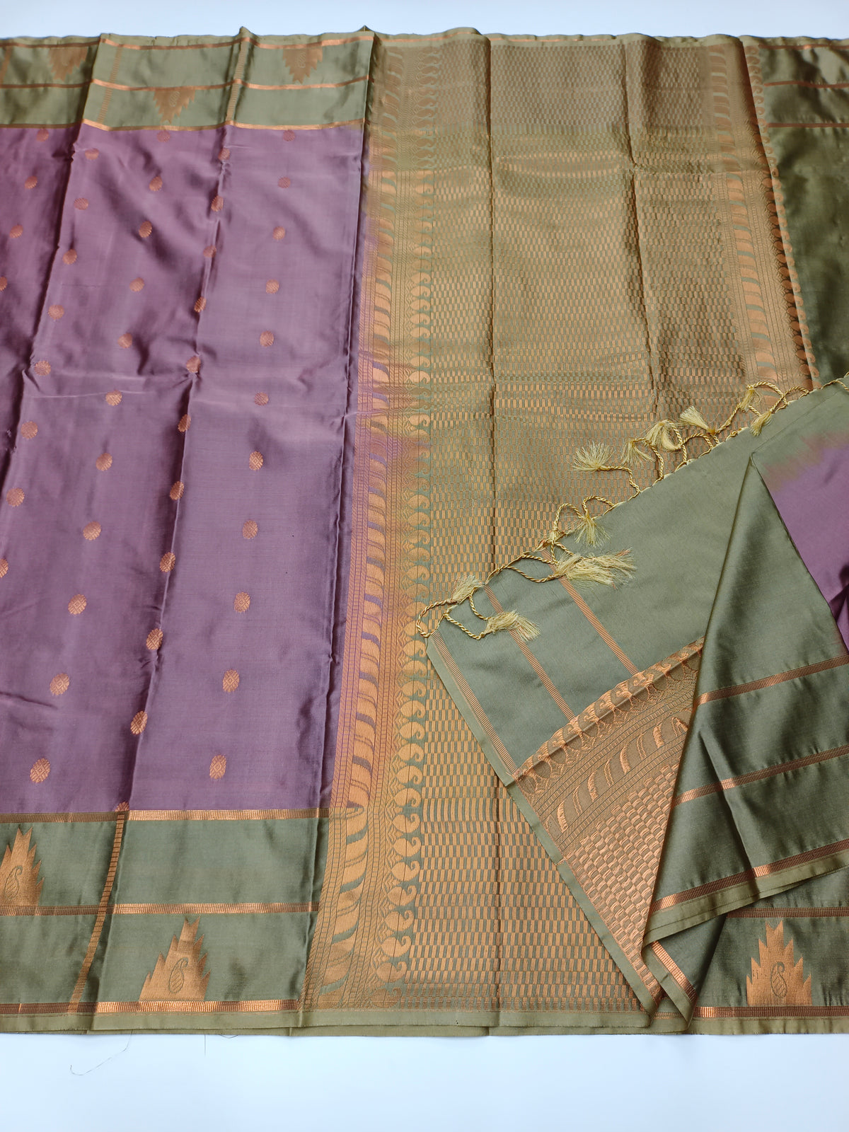 KANCHIPURAM SEMI SILK SAREE