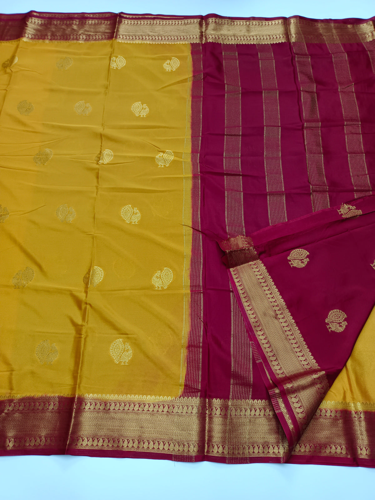 SEMI CREPE SILK SAREE