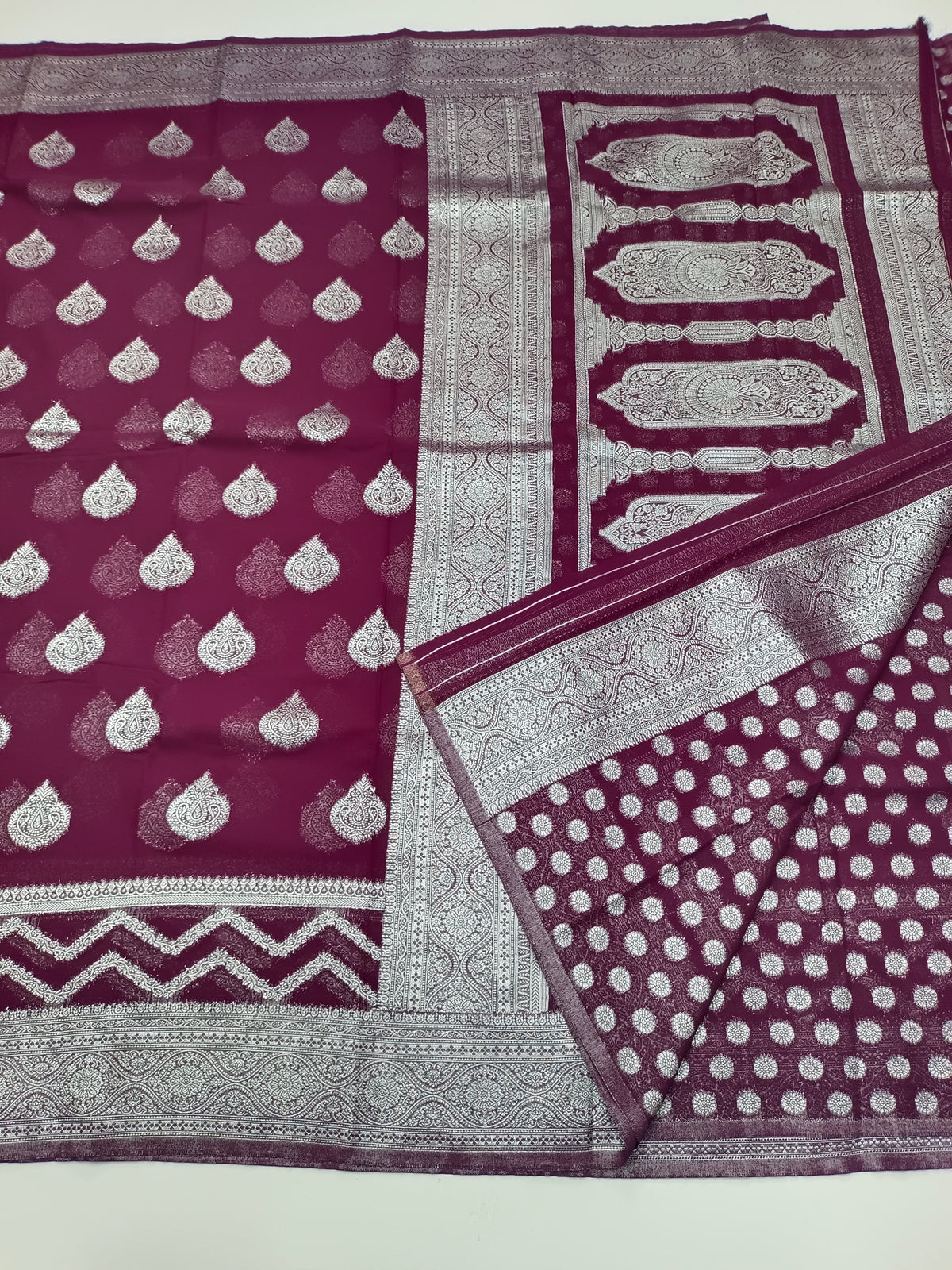 SEMI KADDI GEORGETTE SAREE