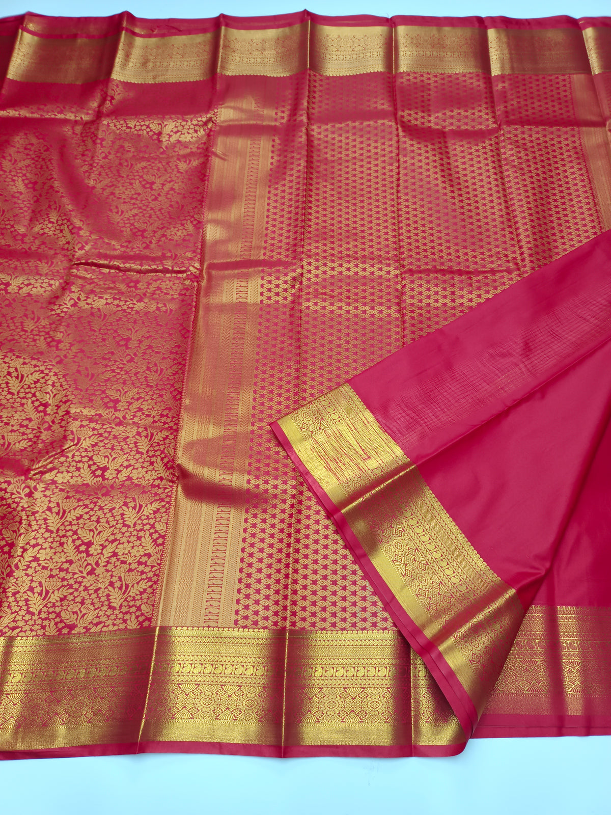 KANCHIPURAM SEMI SILK SAREE
