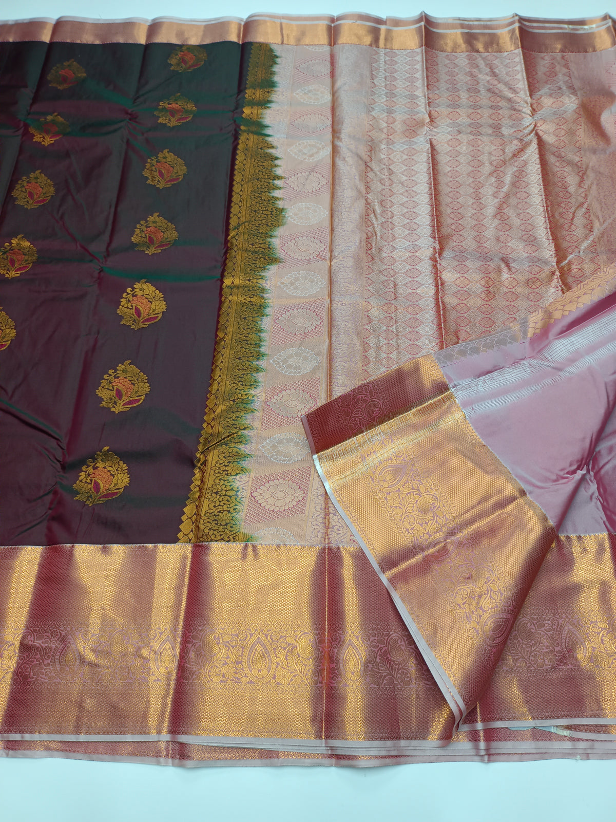 KANCHIPURAM SEMI SILK SAREE