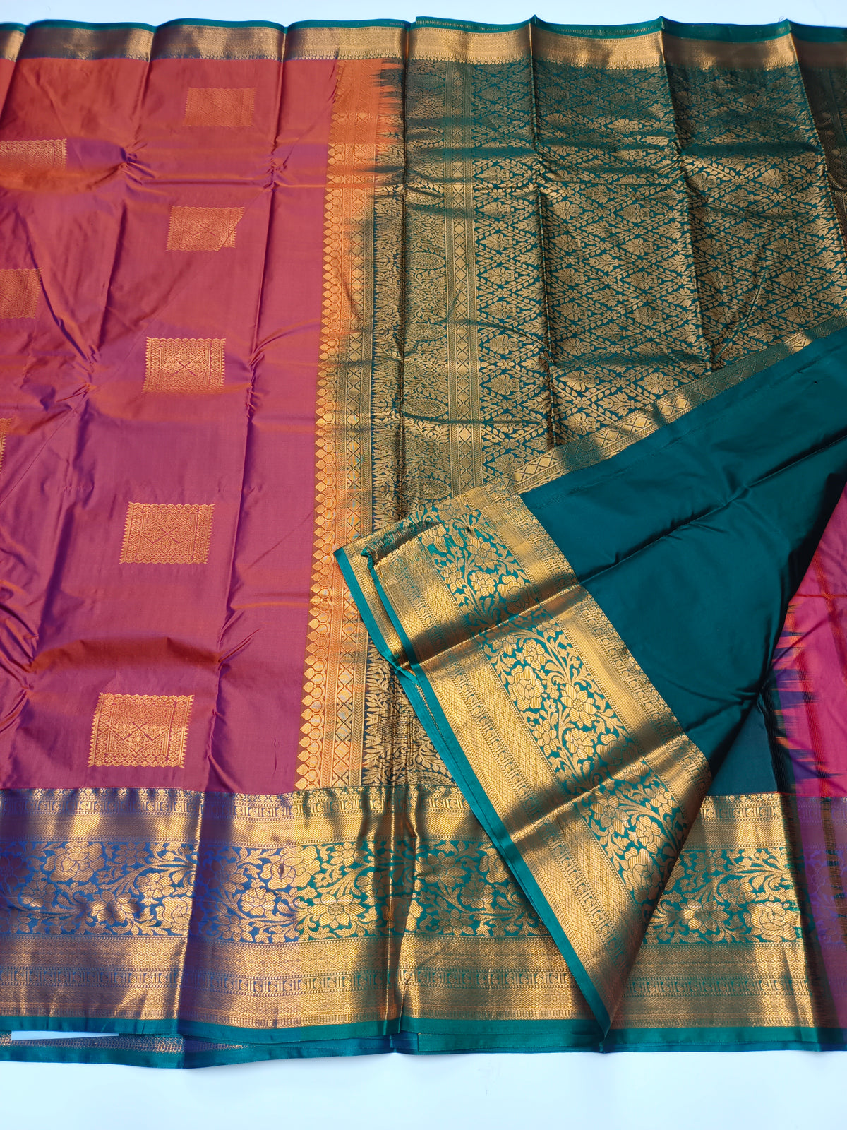 KANCHIPURAM SEMI SILK SAREE