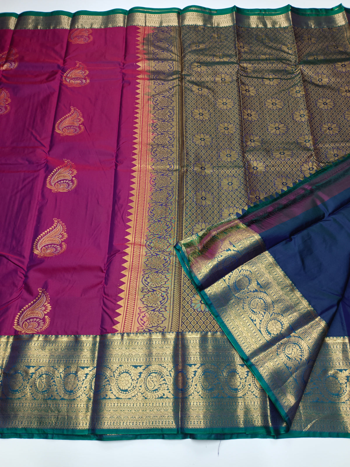 KANCHIPURAM SEMI SILK SAREE