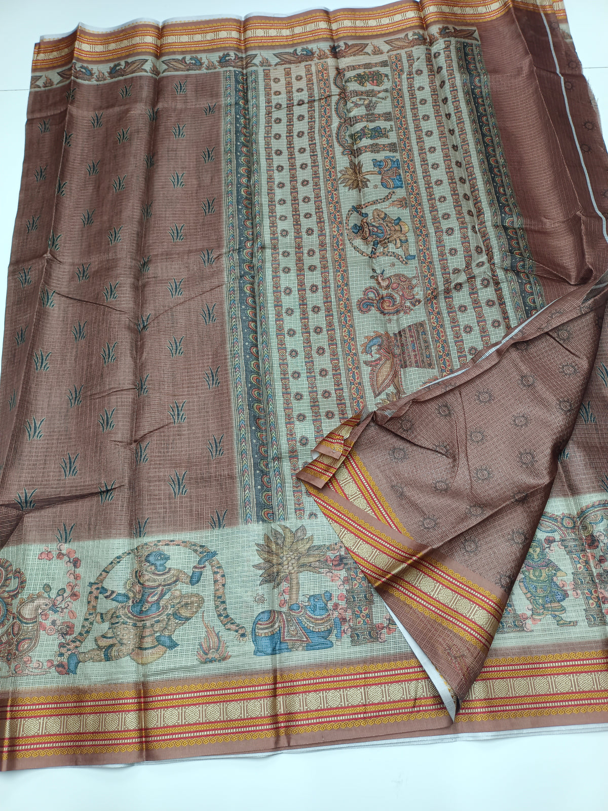 FANCY LINEN SAREE