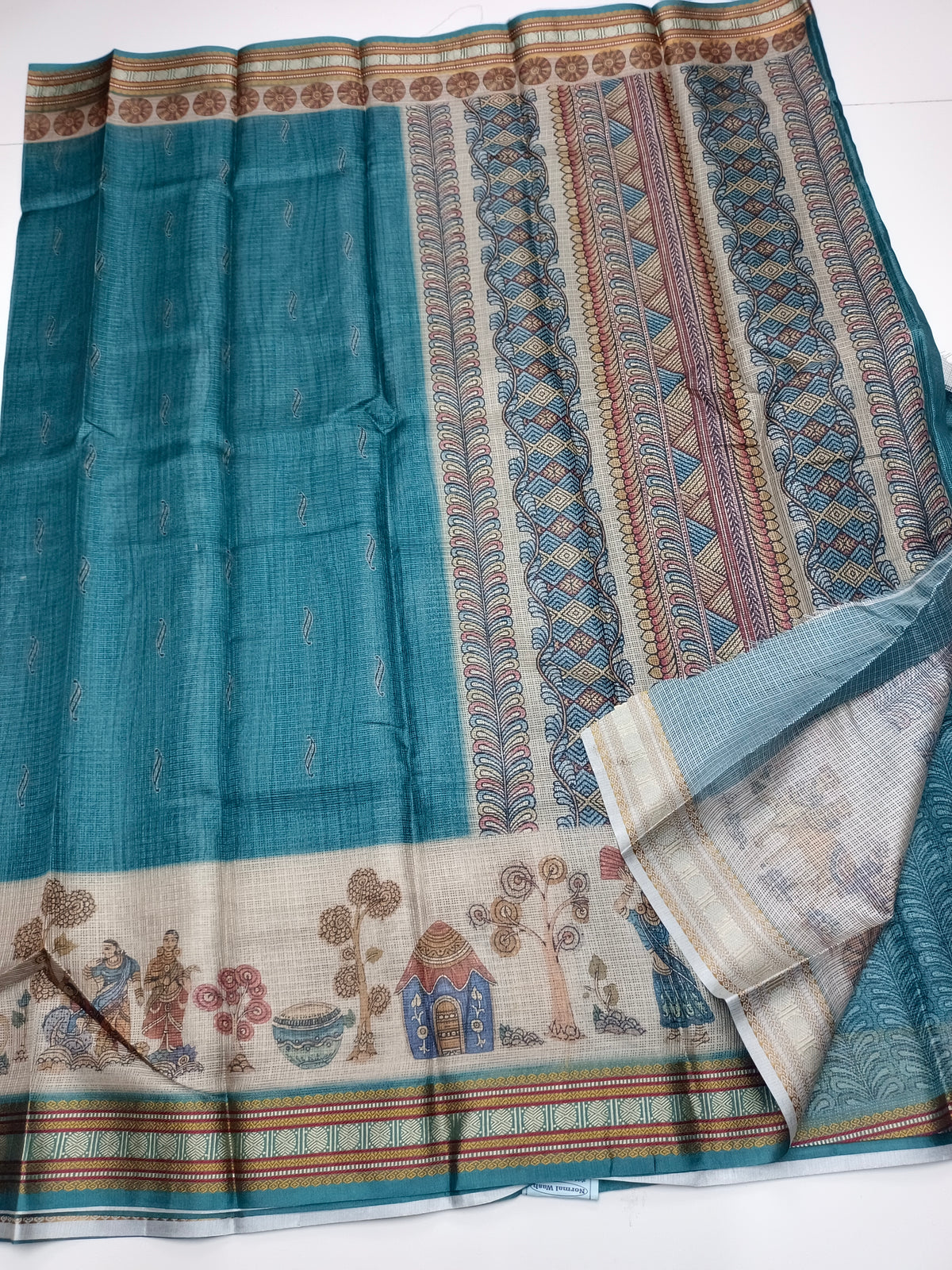 FANCY LINEN SAREE