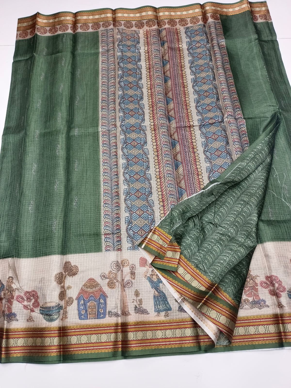 FANCY LINEN SAREE