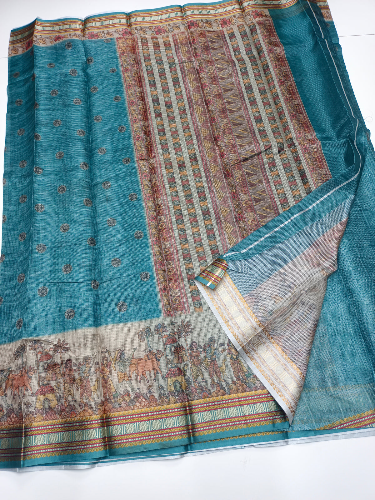 FANCY LINEN SAREE