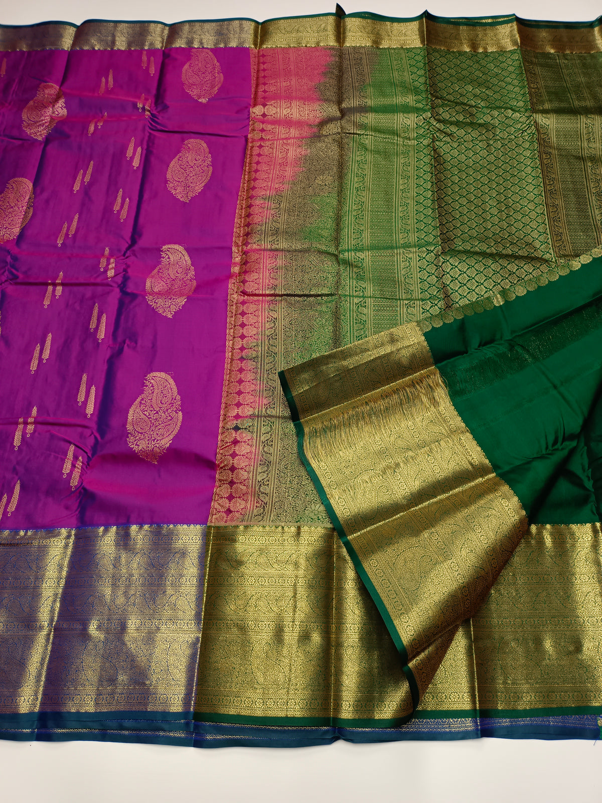 KANCHIPURAM SEMI SILK SAREE