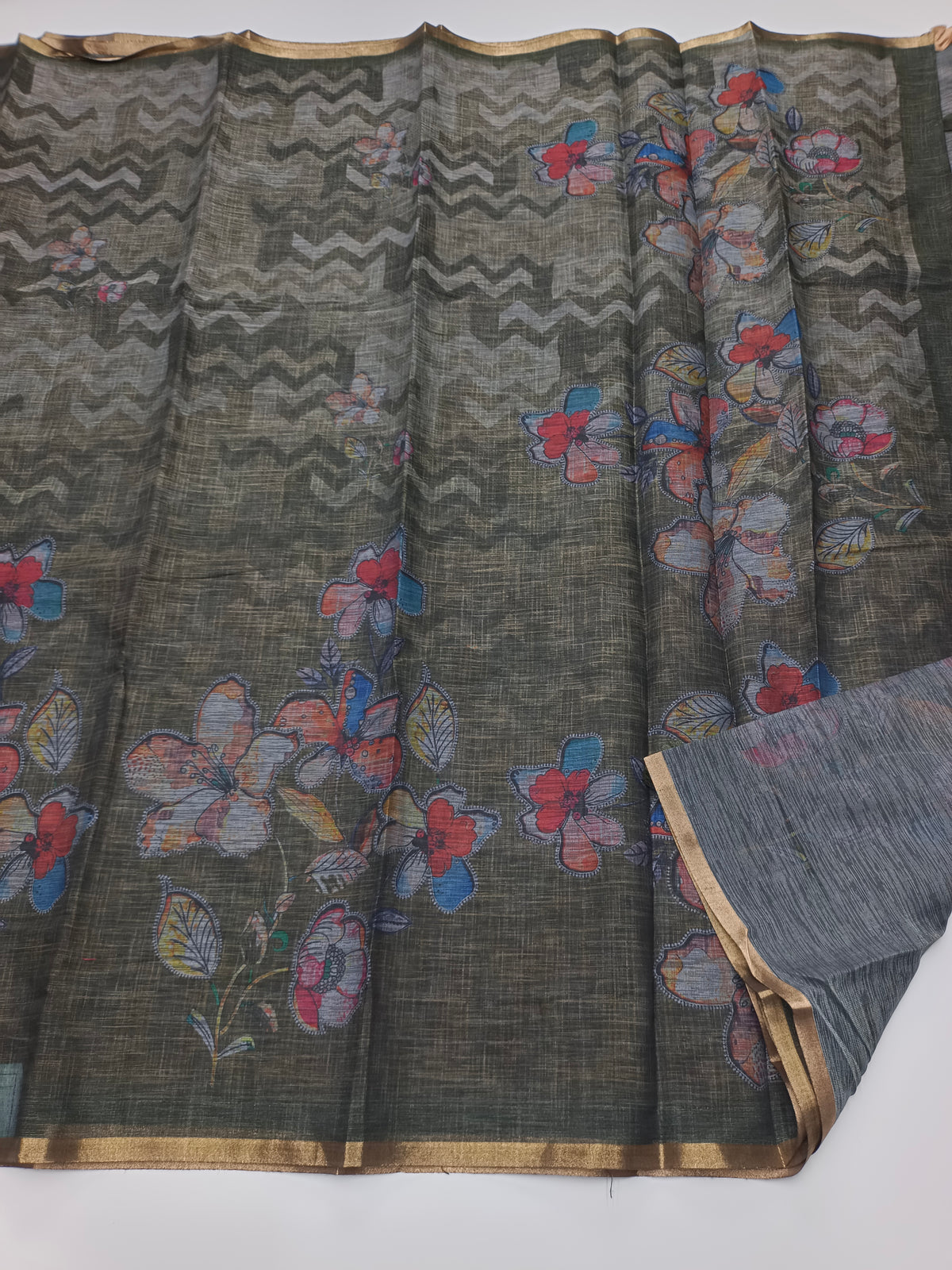FANCY LENIN SAREE