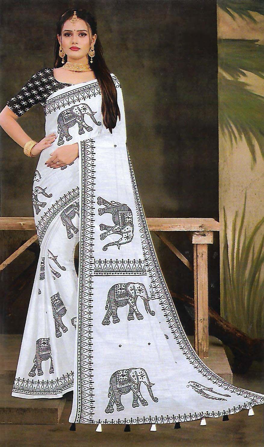 FANCY LENIN SAREE