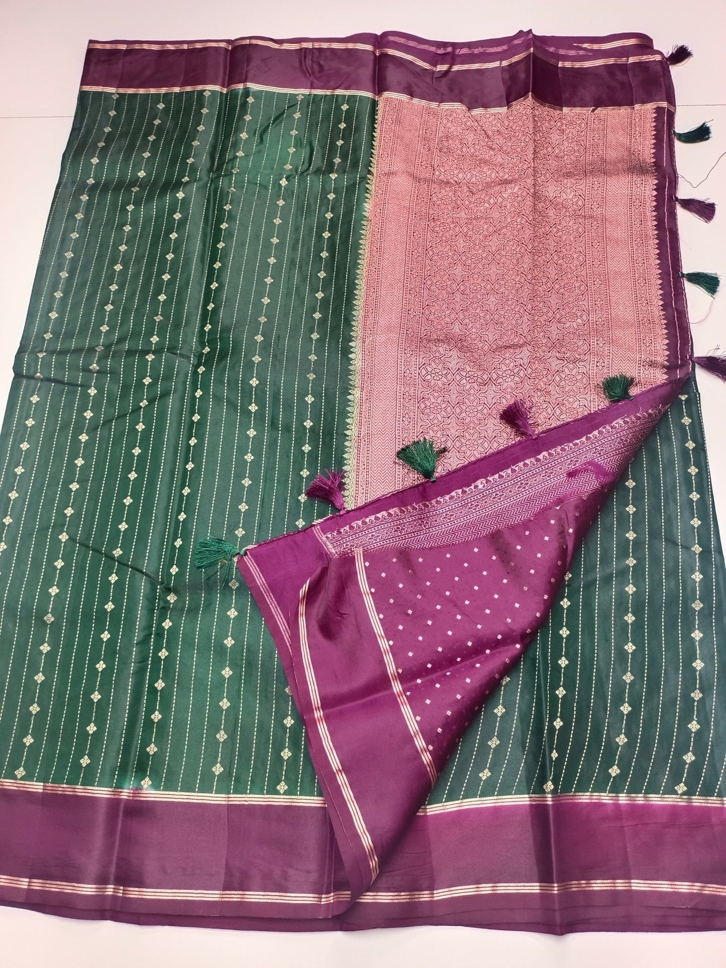 FANCY TUSSER SILK SAREE - B S CHANNABASAPPA & SONS