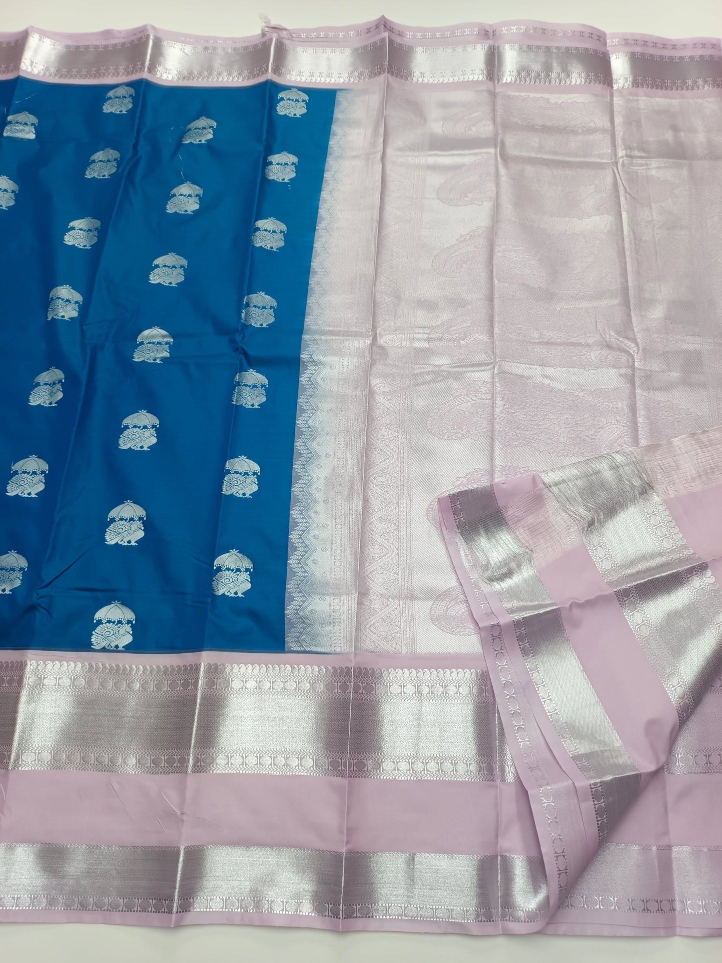 KANCHIPURAM SEMI SILK SAREE - B S CHANNABASAPPA & SONS
